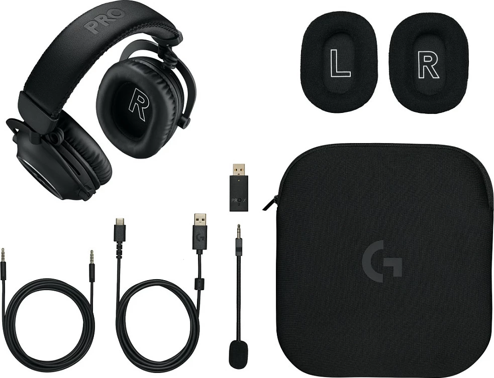 Kufje gaming Logitech G 981-001263, me kabllo & pa kabllo, 20 - 20000 Hz, e zezë