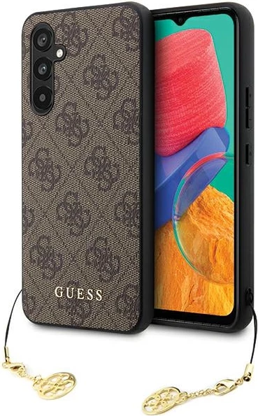 Mbështjellës Guess GUHCS23FEGF4GBR për Samsung Galaxy S23 FE, 4G Charms, kafe