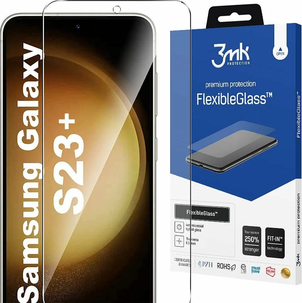Xham mbrojtës ekrani 3MK FlexibleGlass për Samsung Galaxy S23+
