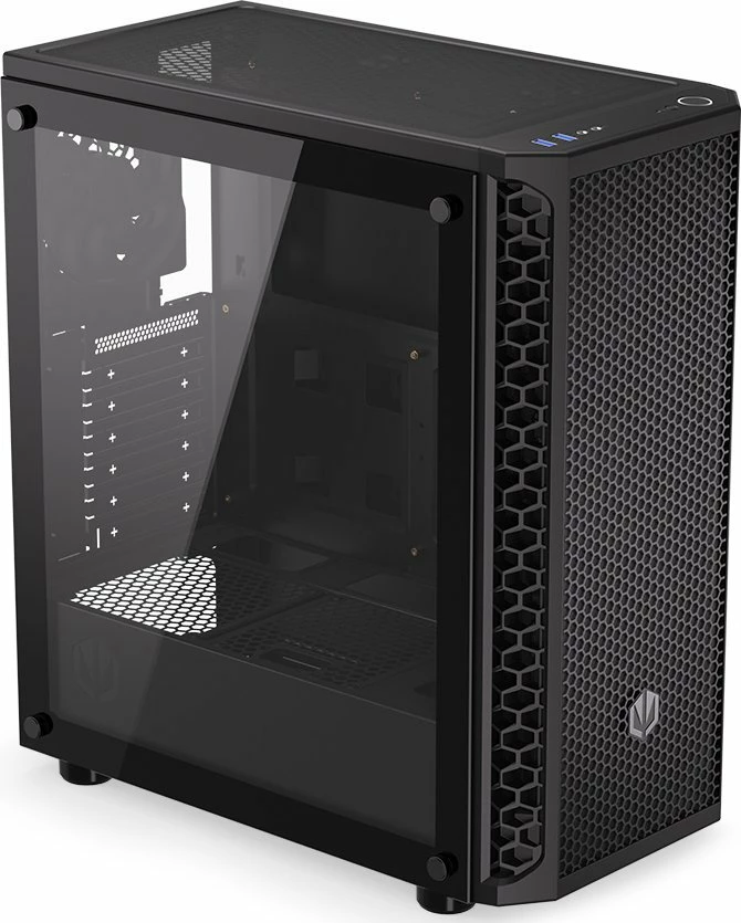 Kasë Endorfy Signum 300 Air EY2A005 Midi Tower ATX/mATX/Mini-ITX, panel anësor xham i kalitur, 4x Stratus 120 PWM fanë, e zezë