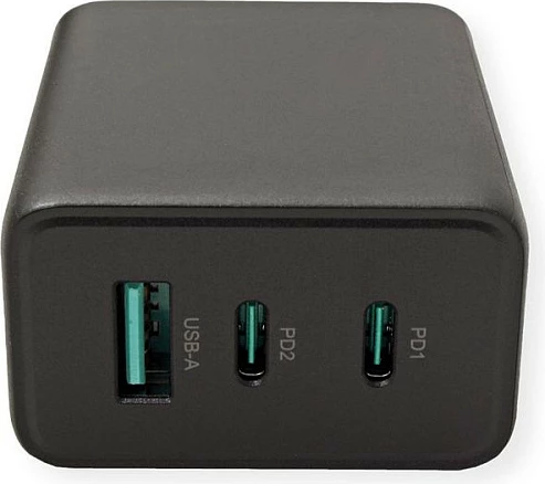 Karikues USB VALUE 65W GaN, 1x USB-A + 2x USB-C, USB PD, i zi