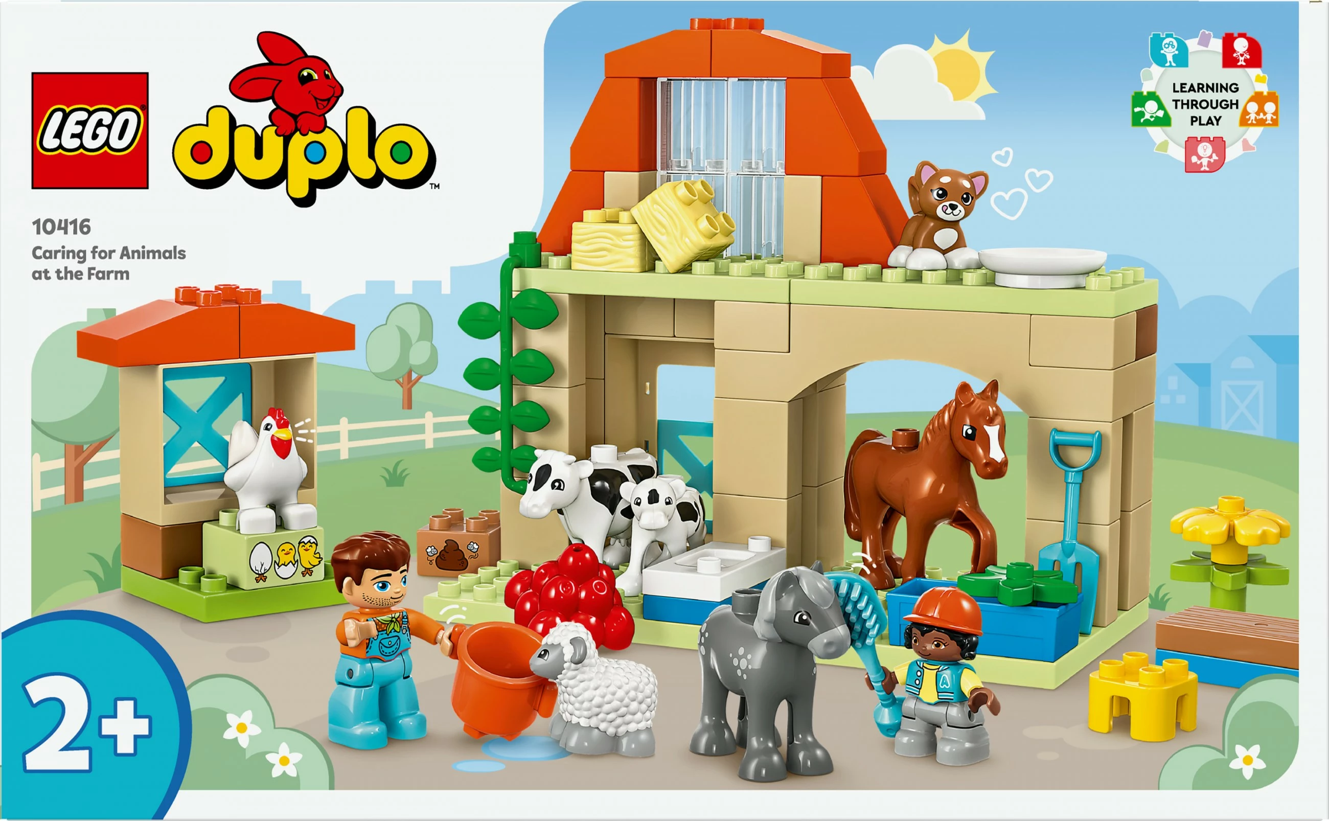 Set ndërtimi LEGO DUPLO 10416, kujdesi për kafshët në fermë, shumëngjyrësh