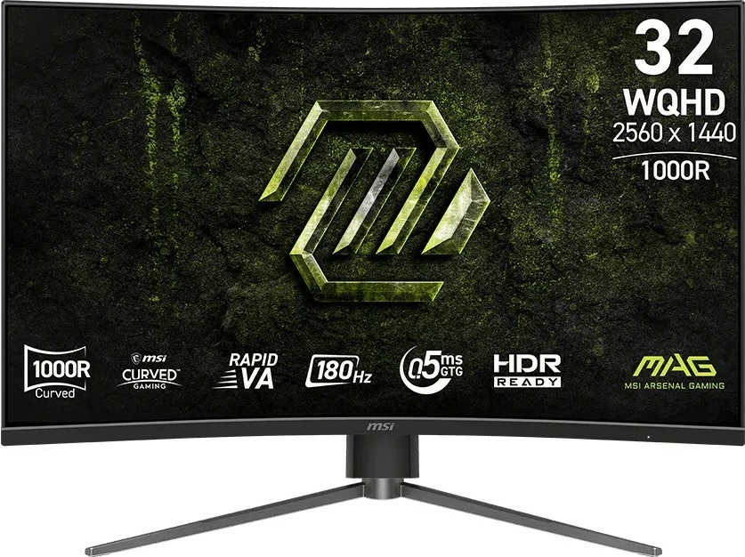 Monitor MSI MAG 325CQPF E18 31.5\" WQHD 180Hz Curved 1000R, i zi