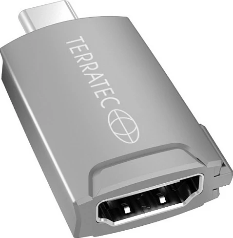 Adapter TerraTec Connect C12, USB-C në HDMI, 4K 60Hz, gri