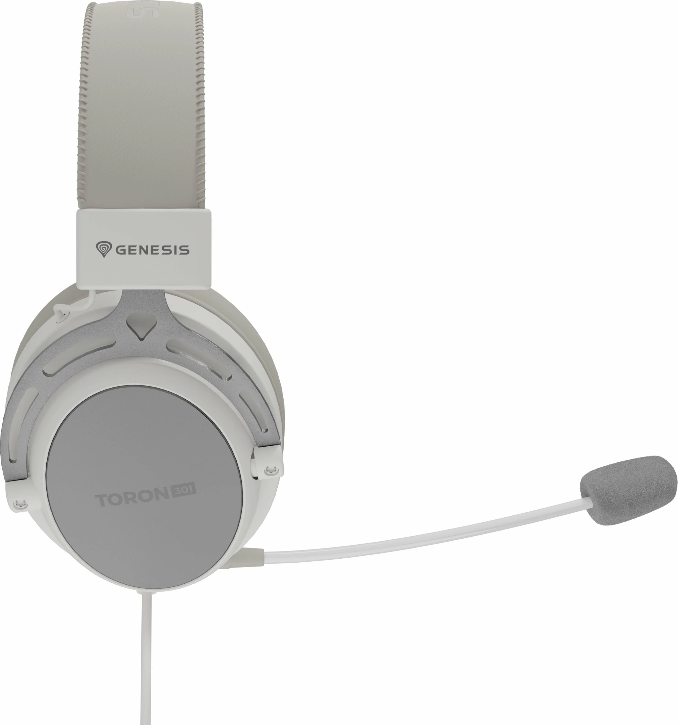Kufje gaming GENESIS Toron 301 (NSG-2161), me mikrofon, 3.5mm, të bardha