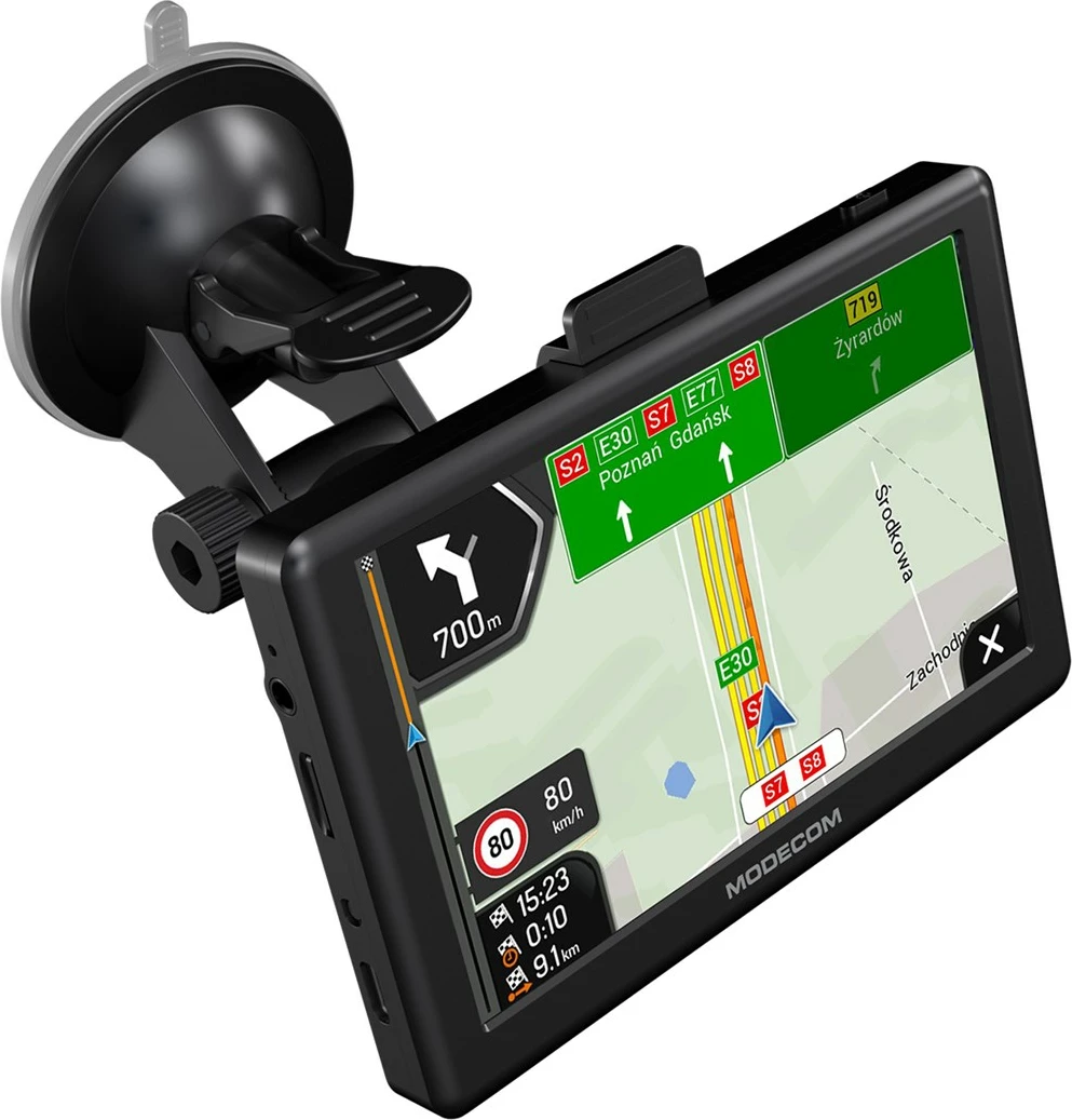 GPS navigacion për vetura MODECOM FreeWAY CX 5.0 me MiGO Navigation Truck, 8 GB, Ekran 5", i zi