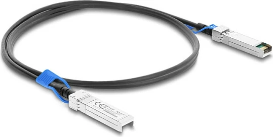 Kabllo Twinax DeLOCK SFP28 në SFP28, 25Gbps, 3m, e zezë