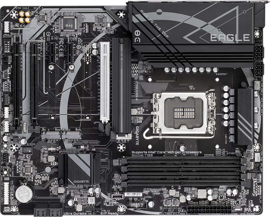 Pllakë amë GIGABYTE Z790 EAGLE, LGA1700, DDR5 (4 slota), ATX