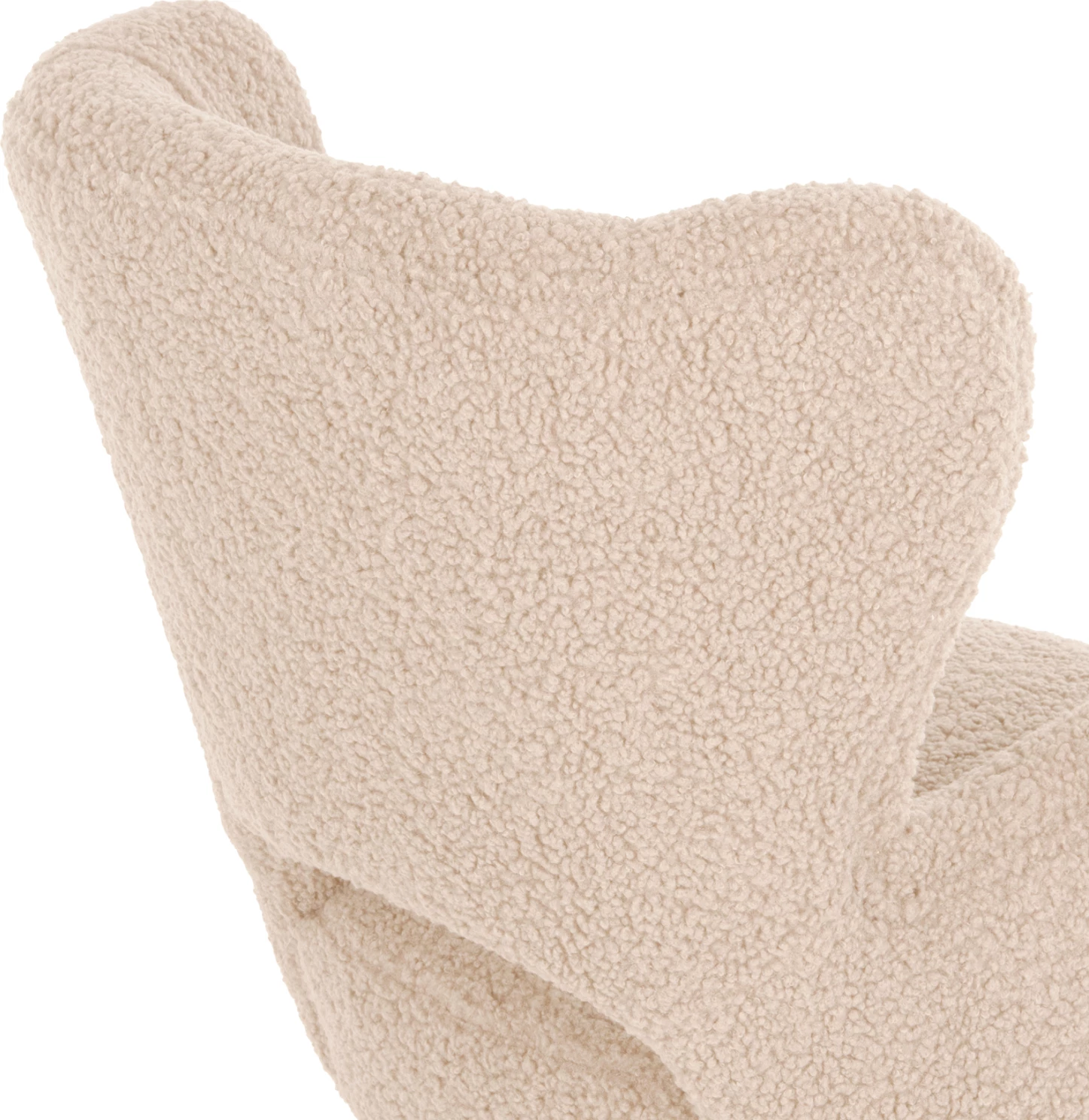 Karrige MYLIE FH8394.23, pëlhurë boucle e bardhë, 66x75x93H cm