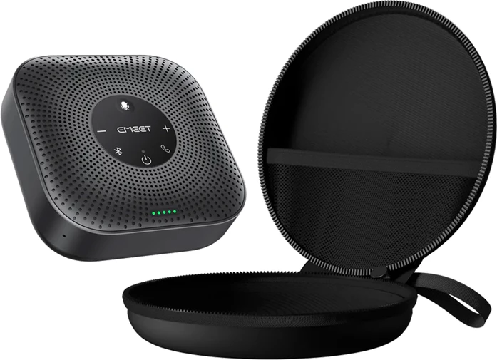 Altoparlant konferencash Emeet OfficeCore M0 Plus E1103, USB-C/Bluetooth 5.0, bateri 2600mAh, i zi, set me kabllo USB-C 1m