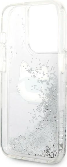 Mbështjellës Karl Lagerfeld KLHCP14LLNHCCS për iPhone 14 Pro 6.1", argjendtë