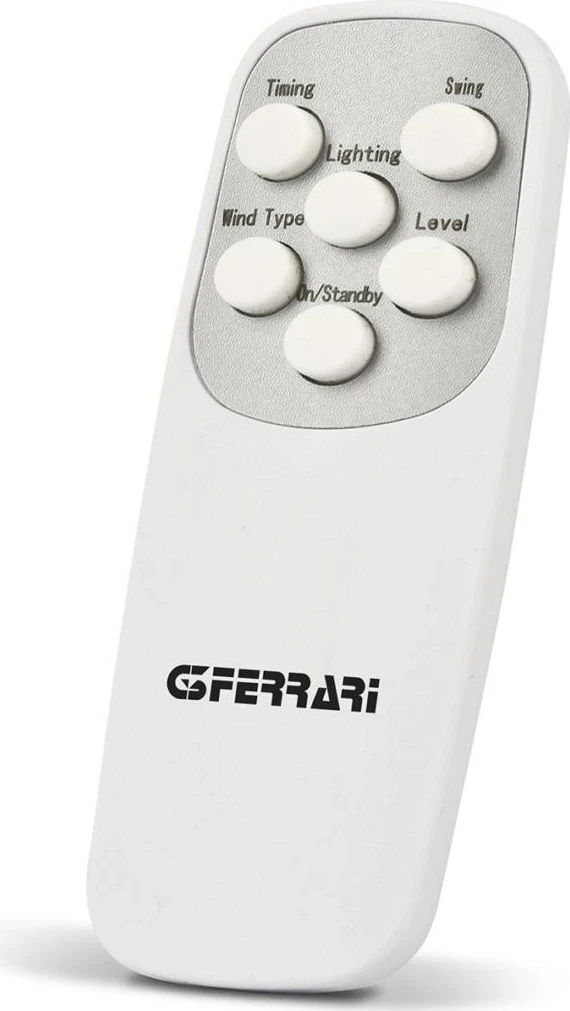 Ventilator pa fletë G3 Ferrari G50051, LCD, 3 shpejtësi, telekomandë, i bardhë
