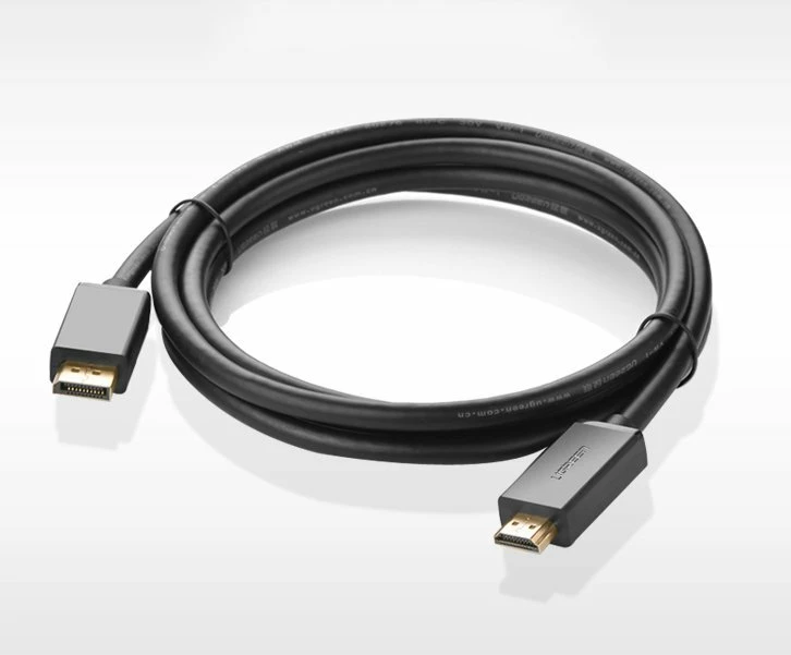 Kabllo video Ugreen DisplayPort në HDMI, 1.5m, 4K, e zezë