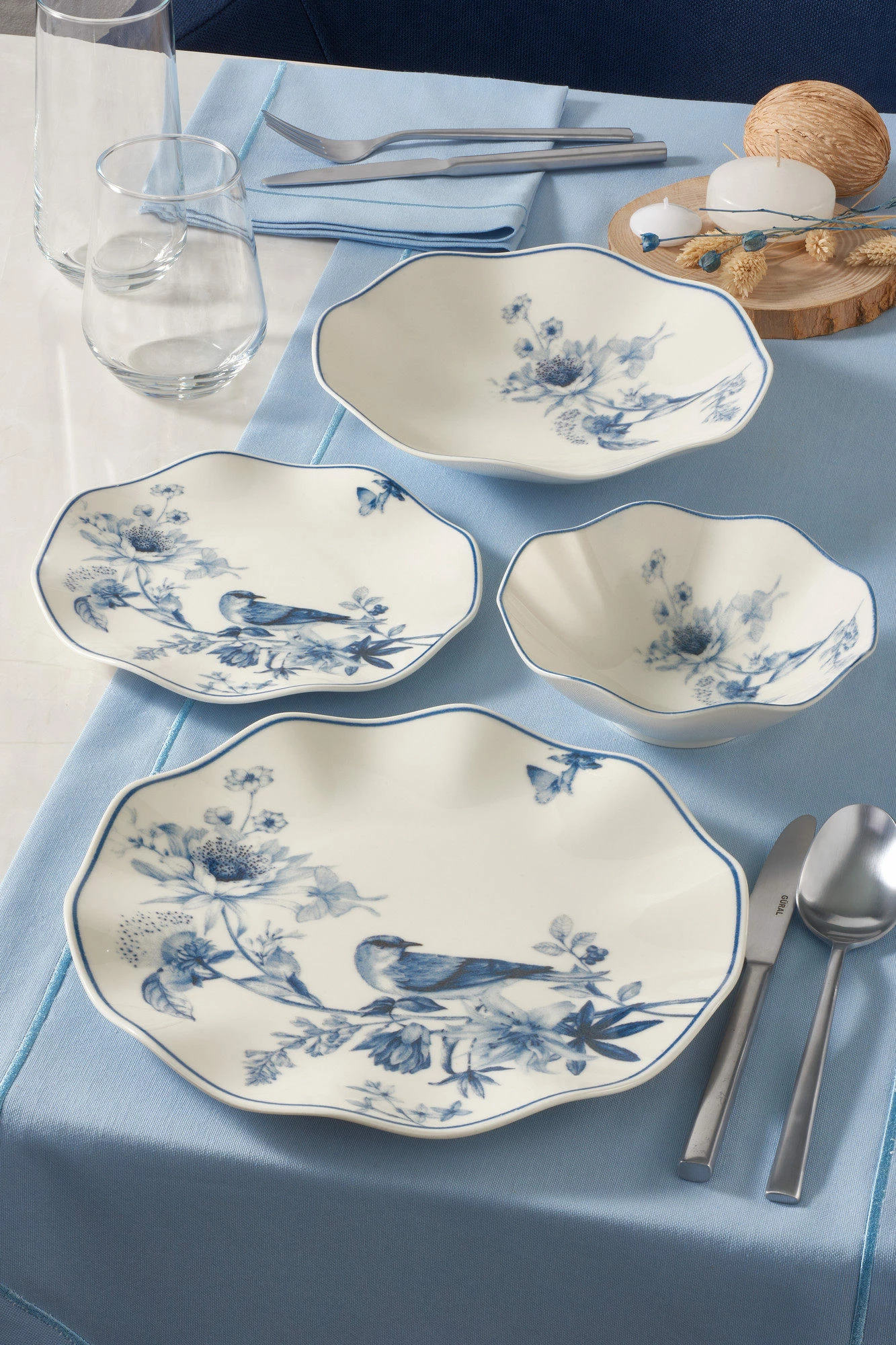 Set enësh për drekë (24 copë), Hermia, GBSNES24Y4E1891