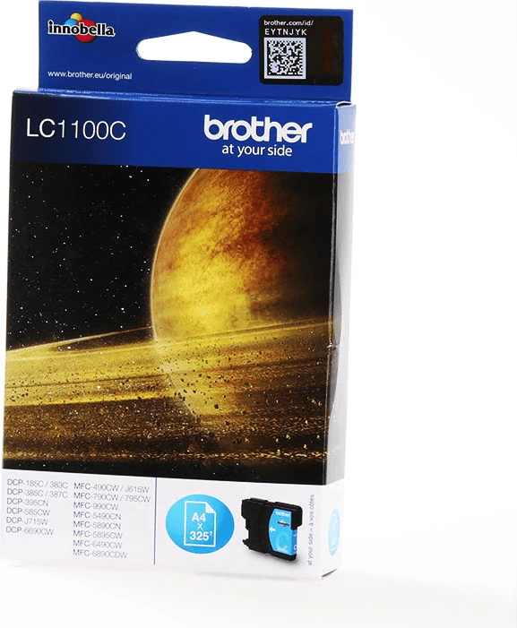 Patron boje, Brother, LC1100C, 5.5 ml, deri 325 faqe, standard, cian