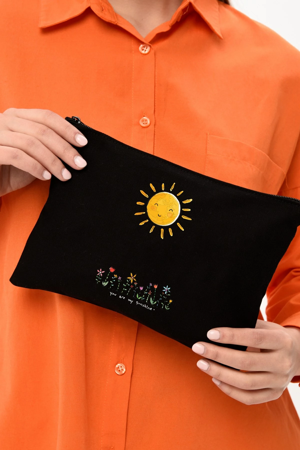 Qese për make-up, ngjyrë e zezë, Zoozie Bags, 25x18cm