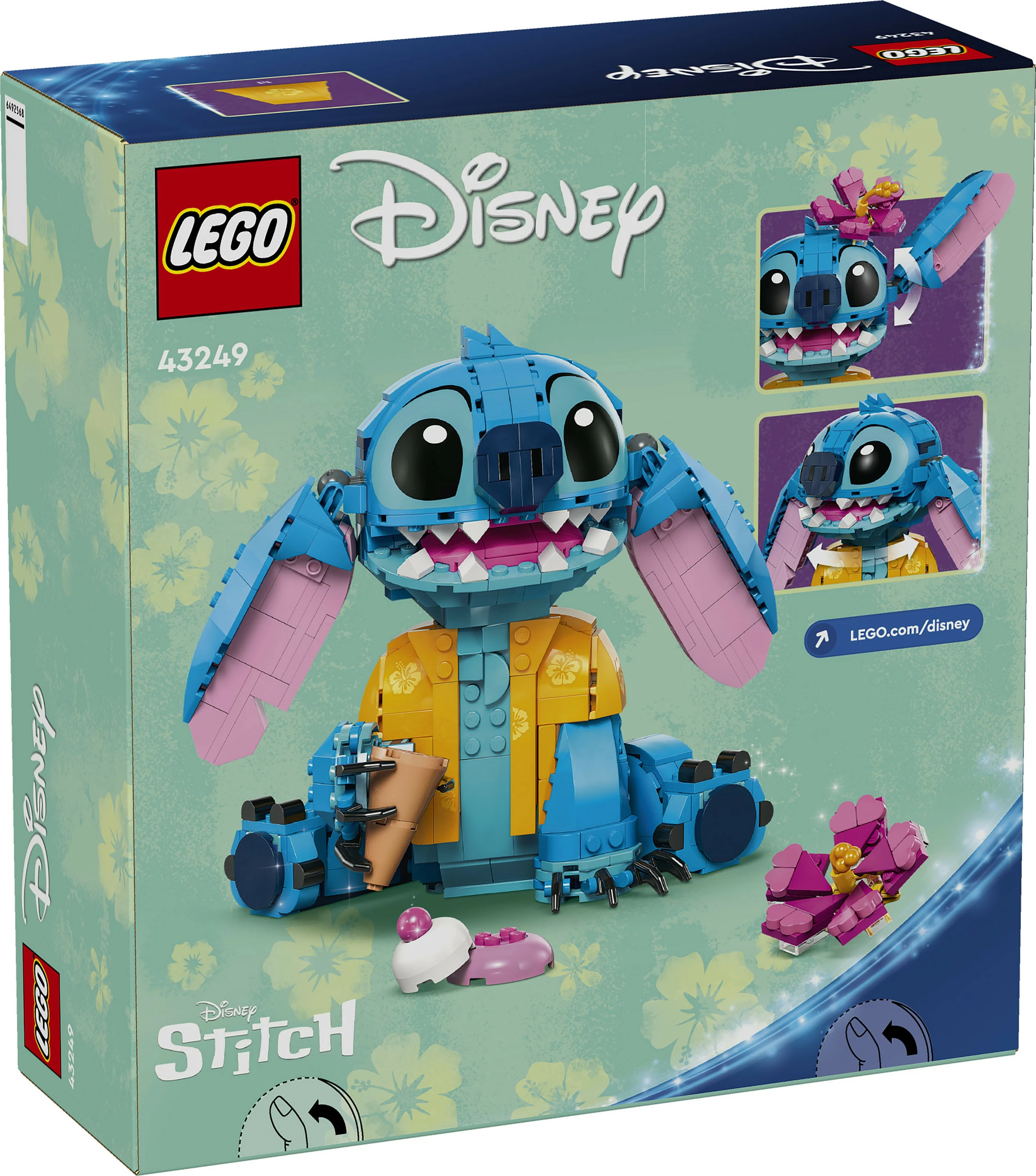 Set ndërtimi LEGO Stitch, 9 vjeç e lart, Plastikë, 730 pjesë, shumëngjyrësh