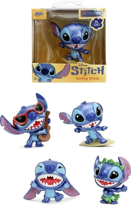 Figurë metalike Stitch JADA TOYS, 6.5 cm, 4 lloje
