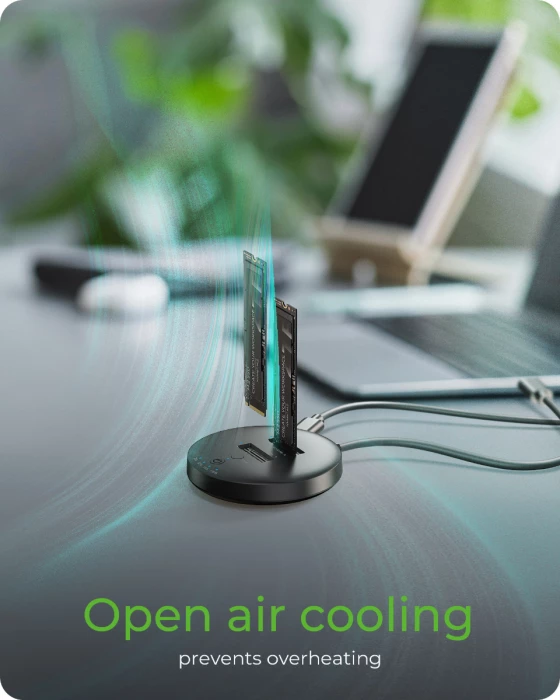 stacion dokimi dhe klonimi ICYBOX IB-1612MCL-C31 për 2x M.2 NVMe SSD, USB-C 10 Gbit/s, klonim offline, i zi, set me adaptor rryme dhe kabllo USB-C