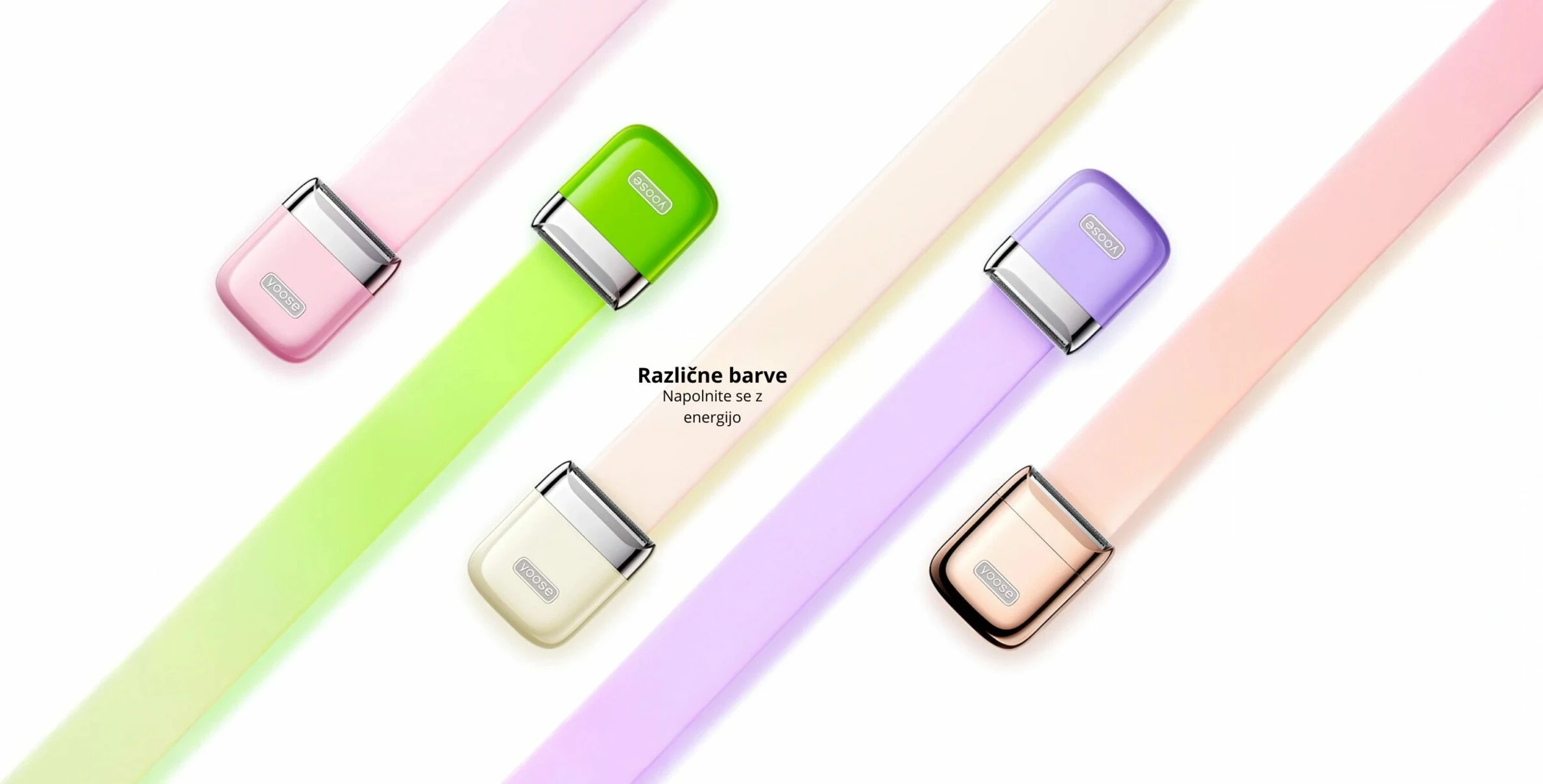 Makinë rroje për femra Yoose NANO, IPX7, USB-C, e bardhë, set me kasë + kabllo + 3 mm