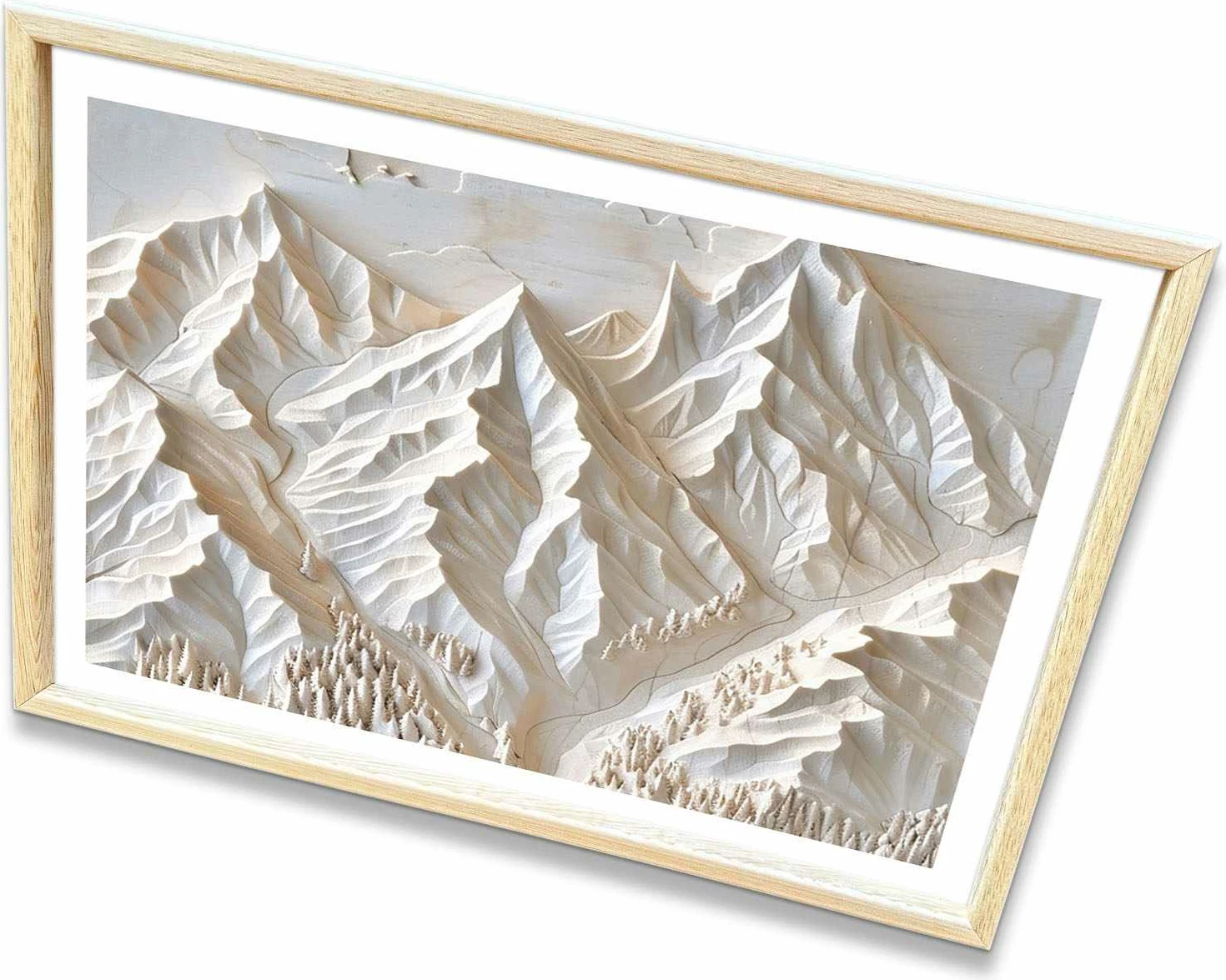 Pikturë dekorative me kornizë MDF Wallity, Ahswabisabi-028, 62x92cm