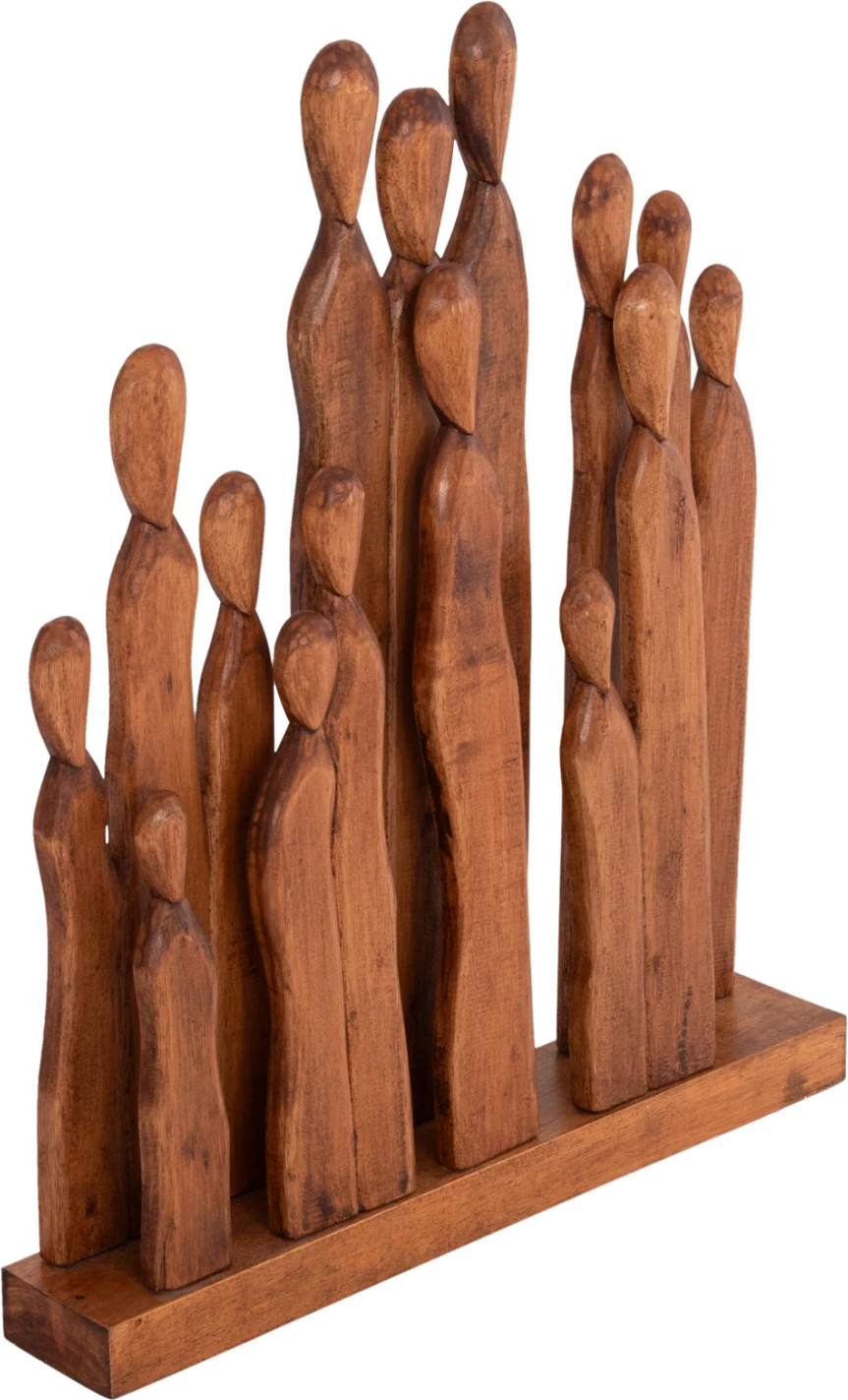 Dekor tavoline prej druri Albasia, FH4415, 68x10x76 cm