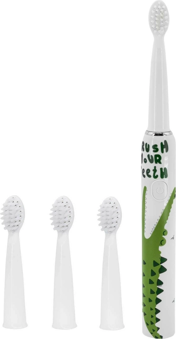 Furçë dhëmbësh sonike InnoGio GIOsonic Crocodile, për fëmijë 3+, e gjelbër