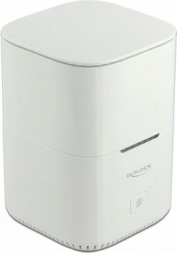 Docking station DeLOCK USB-C 3.2 Gen 2, për 2x 2.5" SATA HDD/SSD, Clone, e bardhë