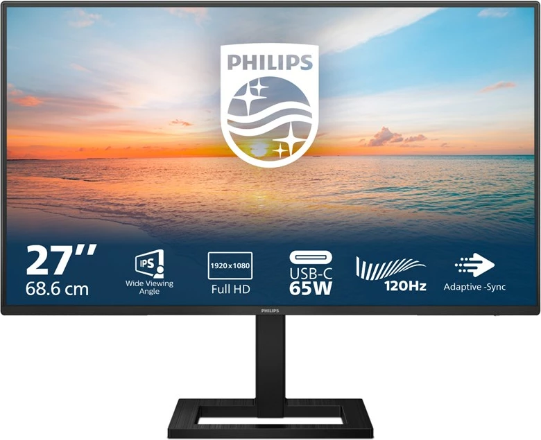 Monitor Philips 27E1N1300AE/00, 27", Full HD, IPS, 120Hz, USB-C, Zi