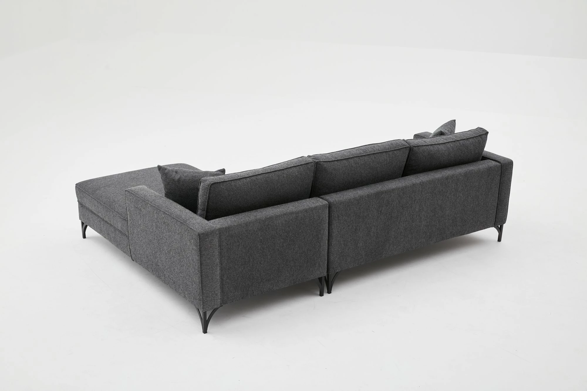 Këndare Atelier del Sofa, Berlin, e djathtë, antracit, e zezë