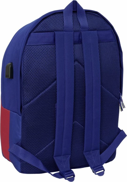 Çantë shpine FC Barcelona Double Backpack 15.6" Laptop + USB, shumëngjyrëshe [Ngjyra: Shumëngjyrësh]