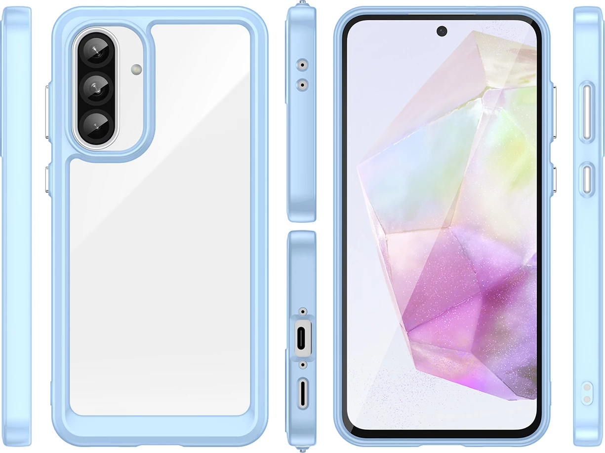 Mbështjellës Hurtel Outer Space Case për Samsung Galaxy A26, TPU/PC, kaltër