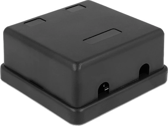 Kuti Keystone DeLOCK 86257, montim në mur, 2 module, e zezë