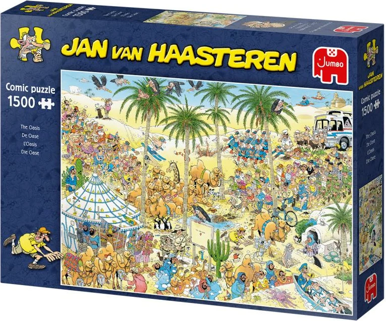 Puzzle, Jumbo, Jan van Haasteren The Oasis, 1500 copë, modeli 19059