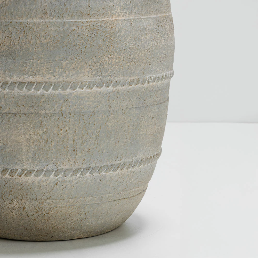 Vazo për lule MILOS, MgO, bezhë, 35x35x45 cm