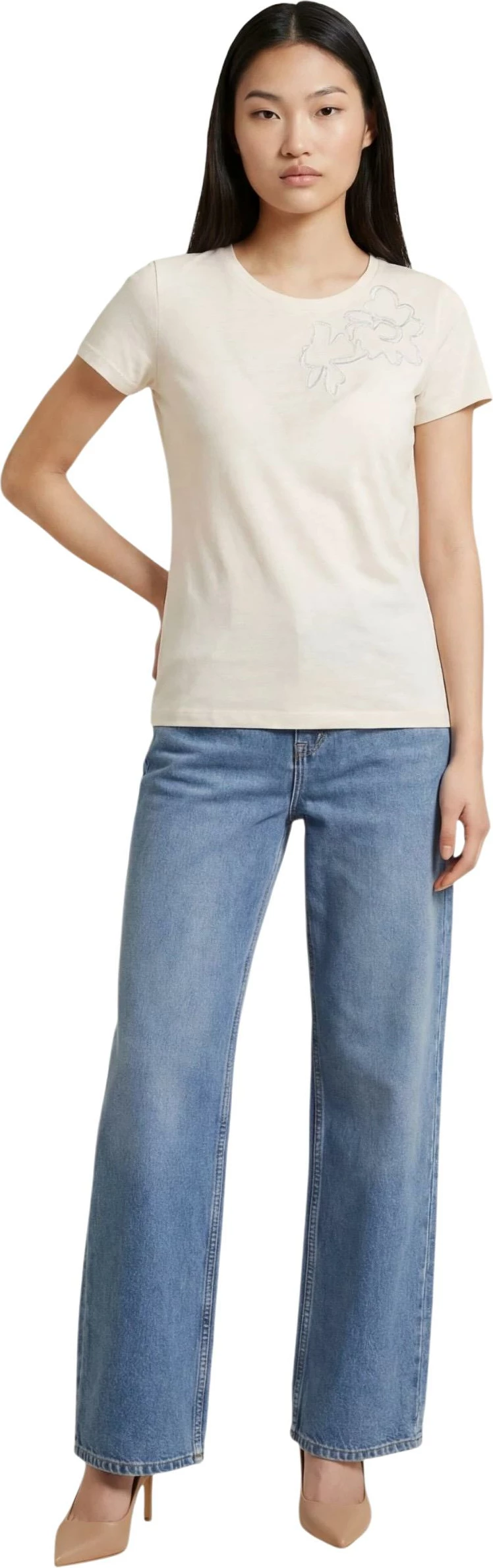 Maicë për femra Liu Jo TA6155 JS923, latte [Madhësia: L]