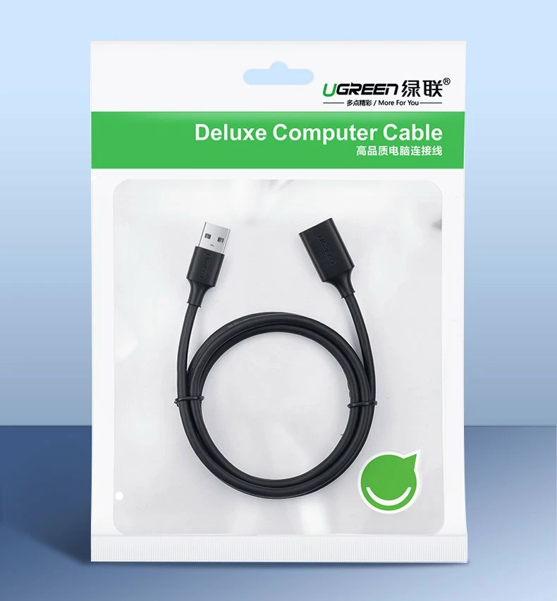 Kabllo zgjatës Ugreen USB 3.0, 1.5 m, e zezë