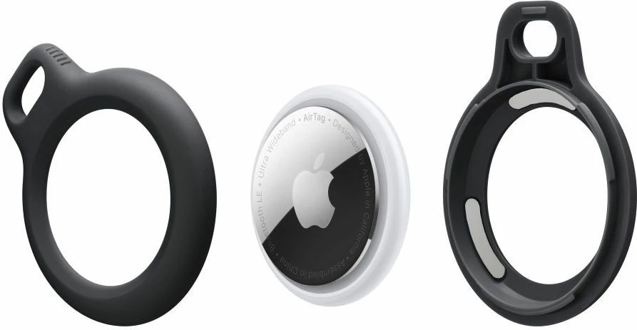 Mbështjellës Tech-Protect Rough Chain për Apple AirTag me varëse, i zi