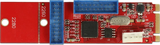 Adapter M.2 në 2x USB 3.0 header DeLOCK 62843, 5 Gbit/s