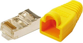 Konektor RJ45 LogiLink CAT5e, 100 copë, i verdhë