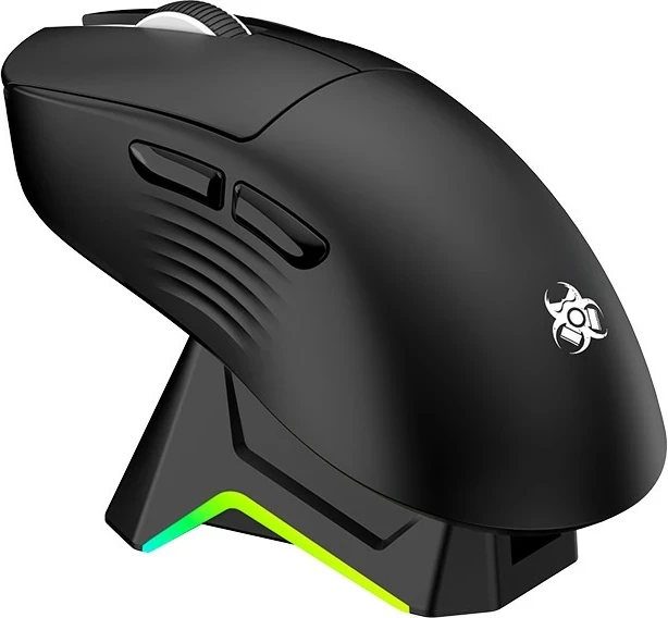Maus gaming Tracer GameZone Nord, wireless/USB-C, 12000 DPI, e zezë