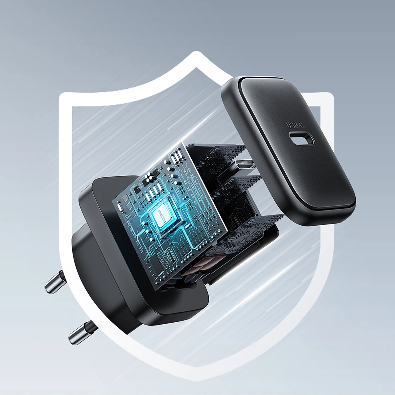 Karikues rrjeti Joyroom JR-TCF23, USB-C, 25W, i zi