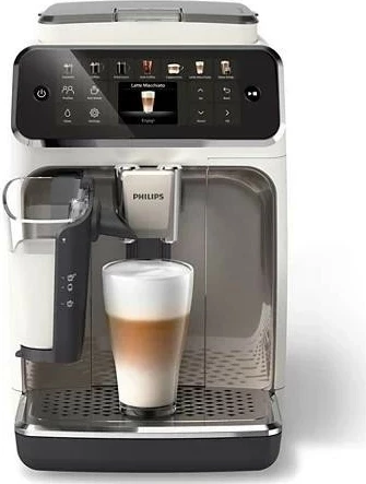 Aparat kafeje Philips 4400 series EP4443/70, bardhë-argjendtë