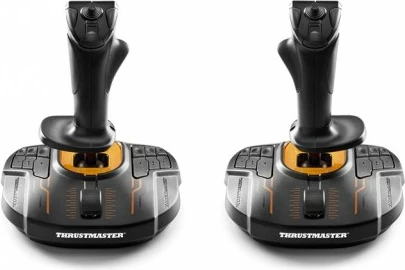 Joystick Thrustmaster T.16000M FCS Space Sim Duo Stick, 16 butona, USB, PC, zi/portokalli