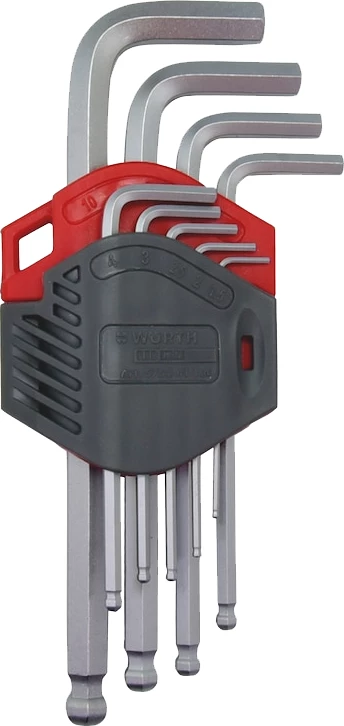 Set imbusash kokë sferike Würth Redstripe, 1.5-10mm, 9copë