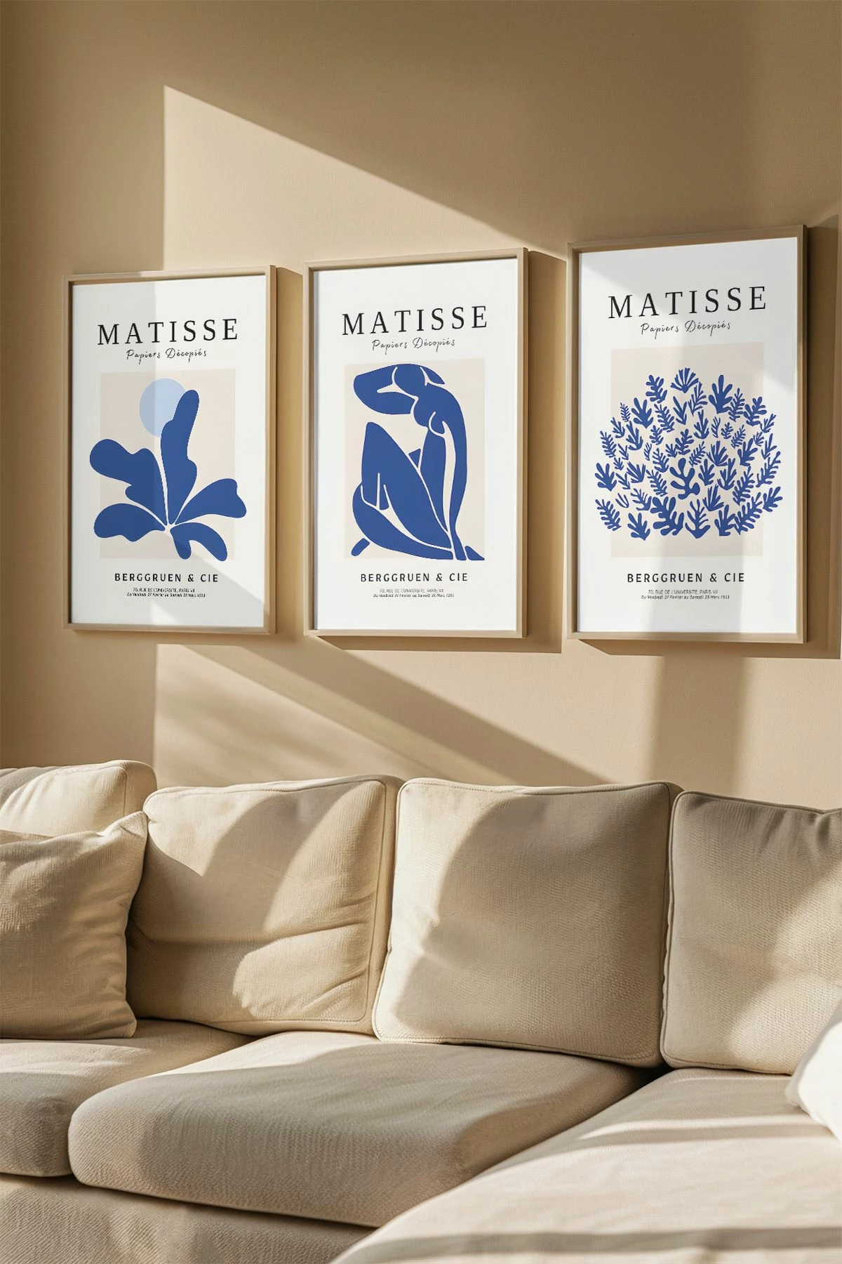 Set pikturash dekorative me kornizë, 3 copë, Wallity, Artvmodel16-Ahsap