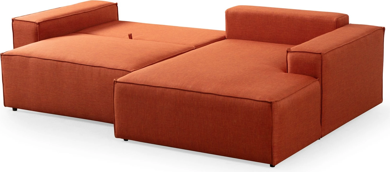 Kënd-sofë krevati Atelier del Sofa, kënd i djathtë, portokalli