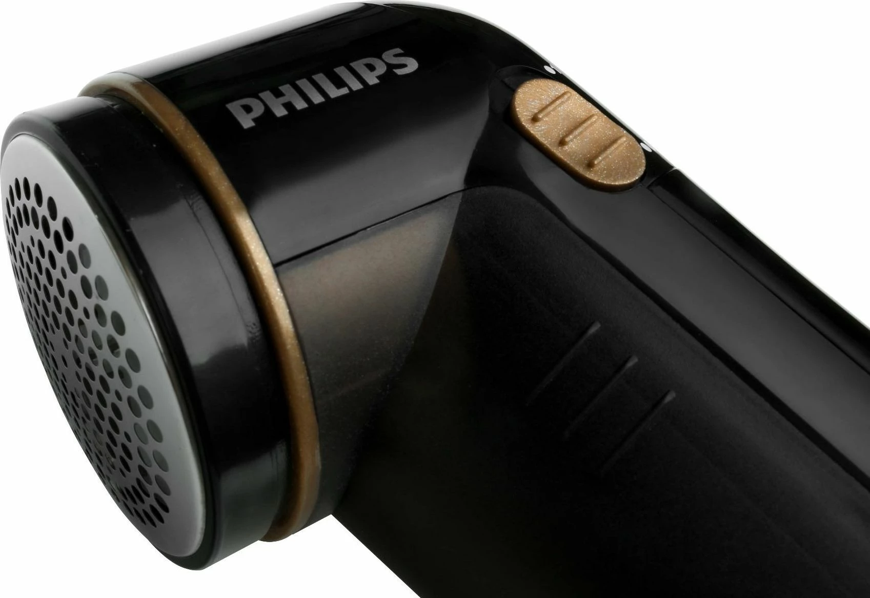Makinë heqëse pushi për rroba Philips GC026/80, me bateri 2xAA, e zezë, set me 2xAA + brushë pastrimi + adaptor rregullimi lartësie