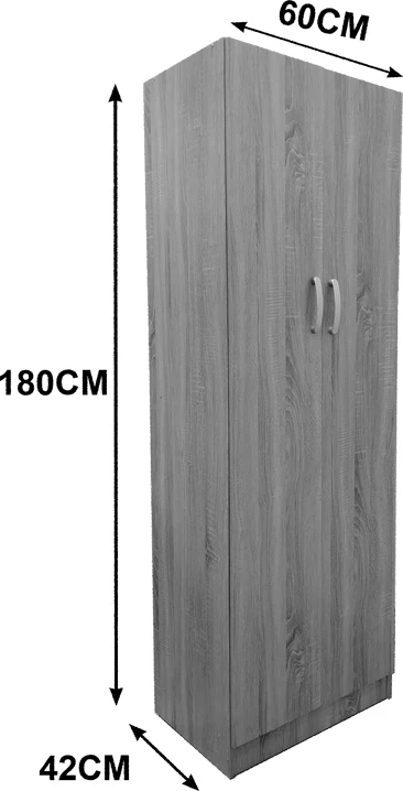 Dollap dy-dyer Lego, ngjyrë sonoma, 60x42x180cm