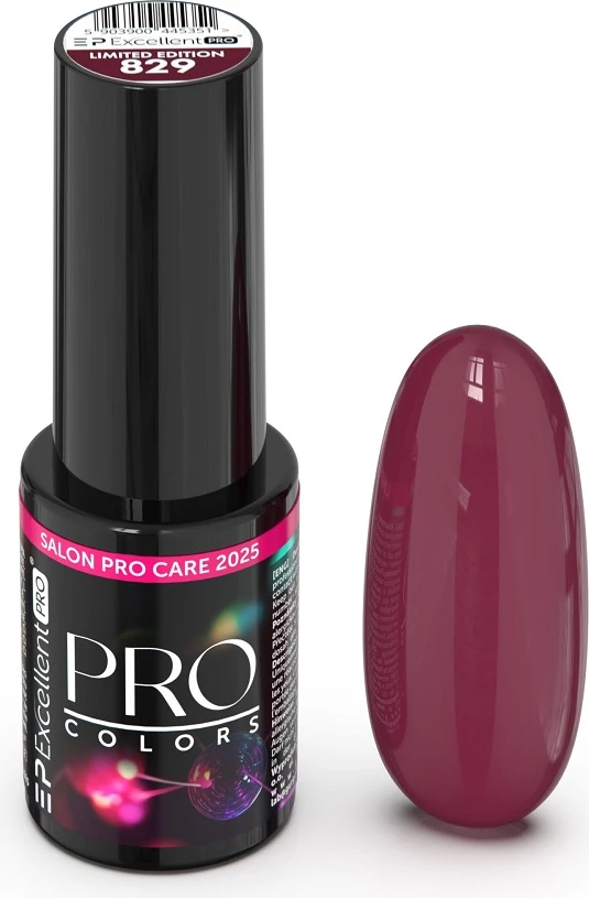 Llak për thonj hibrid për femra Excellent PRO Pro Color Limited 829, 7g